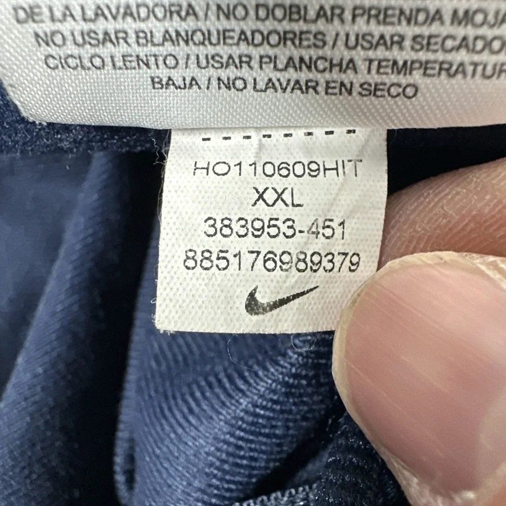 Vintage Nike Basketball Training Warm Up Pants Men's XXL Navy Blue 383953-451